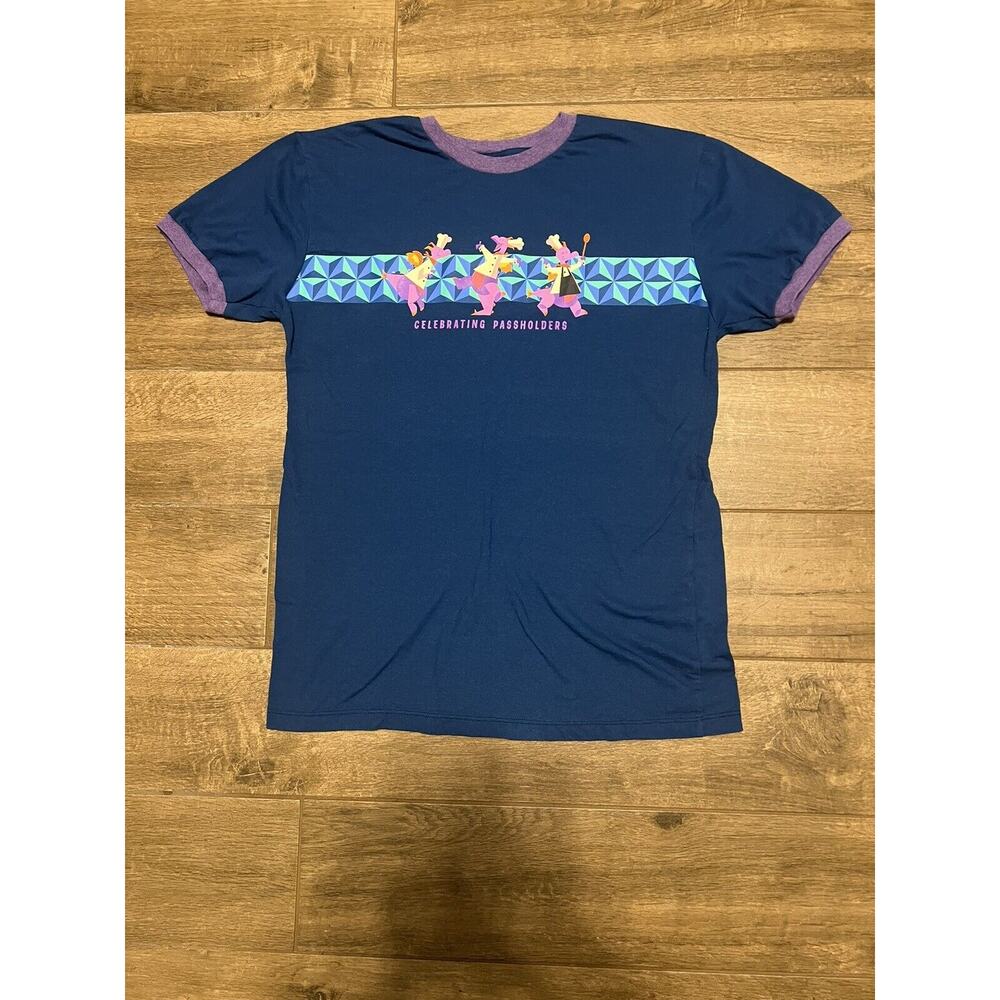 Disney 2021 Epcot Food And Wine Chef Figment Celebrating Passholders T-Shirt M